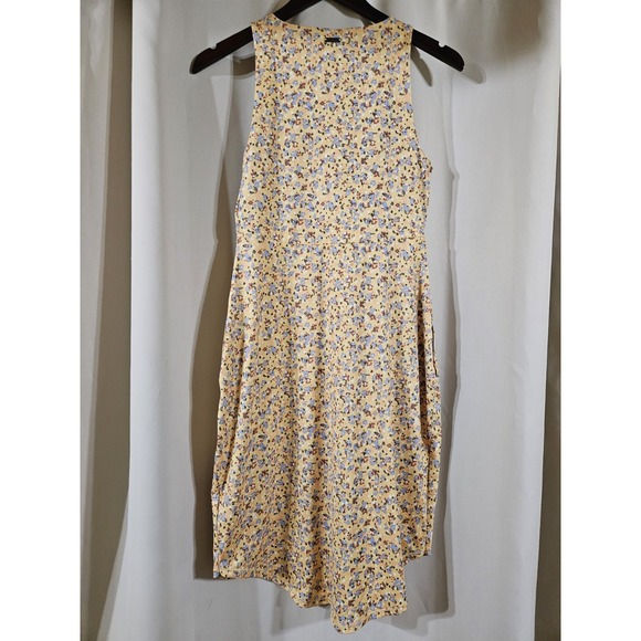 Prana Yellow Floral Emerald Lake Sleeveless Tank Dress Size‎ Small Preppy Boho - Picture 4 of 6